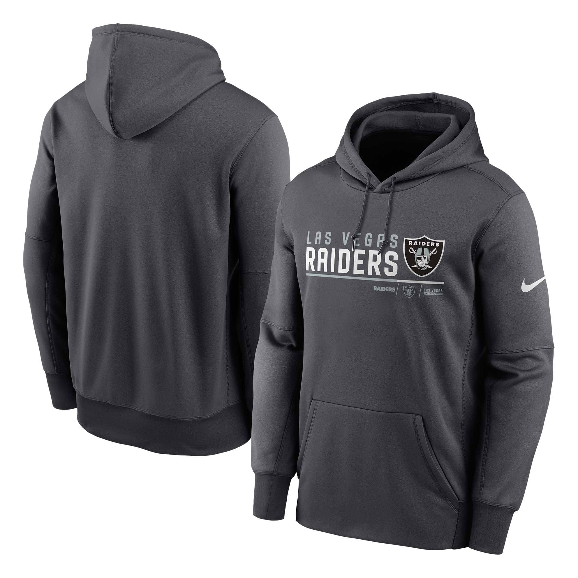 Las Vegas Raiders Community Therma Dri-FIT NFL Hoodie Anthracite