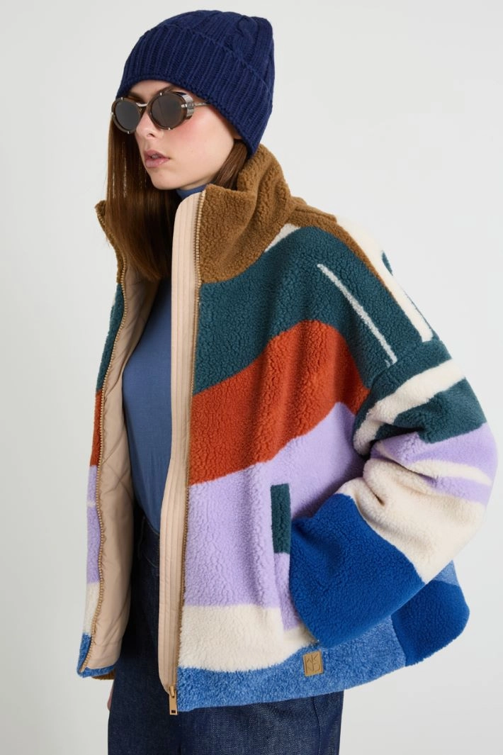 Wool braided beanie hat - NIGHT BLUE