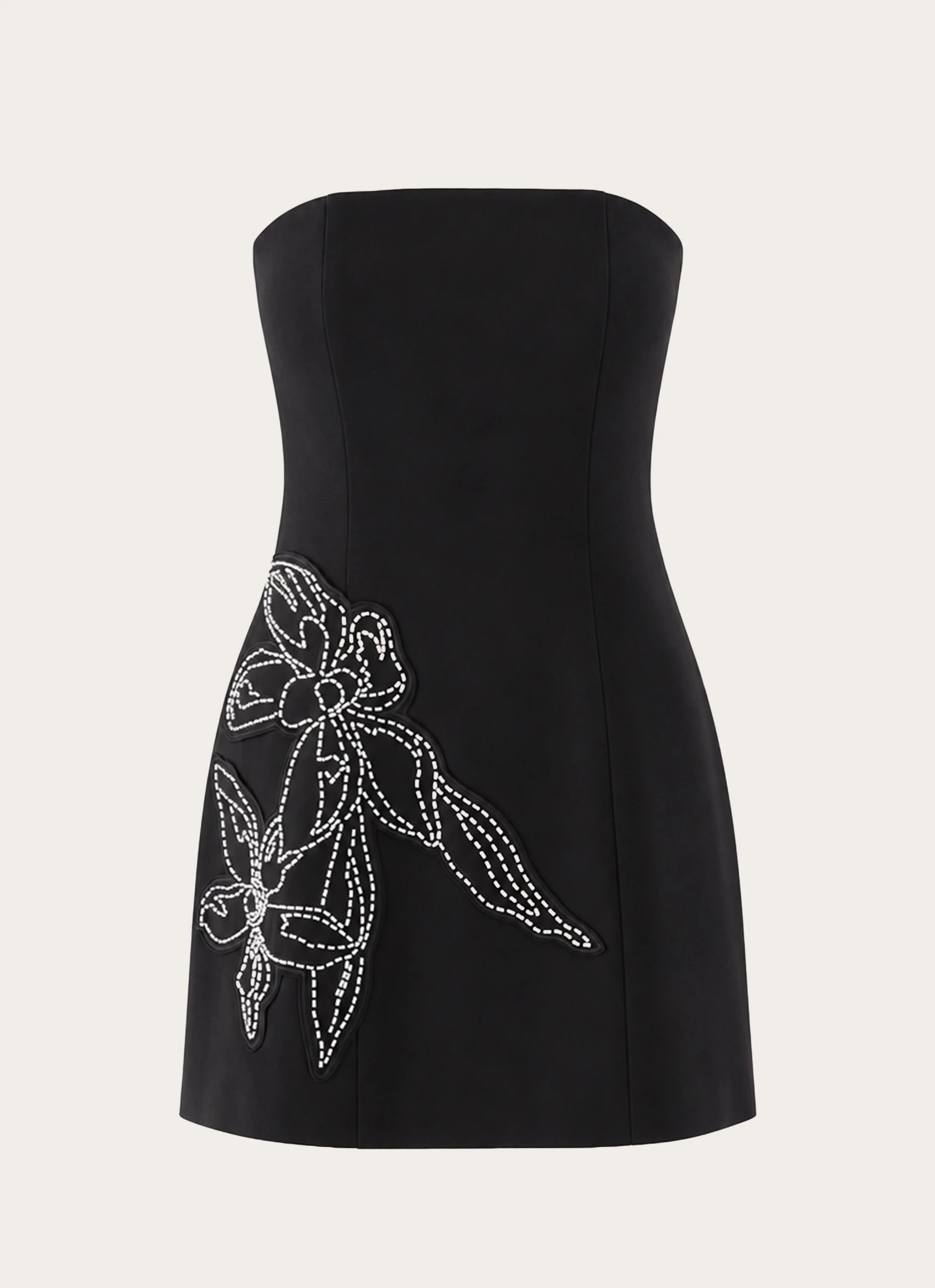 Marta Strapless Mini Dress - Black