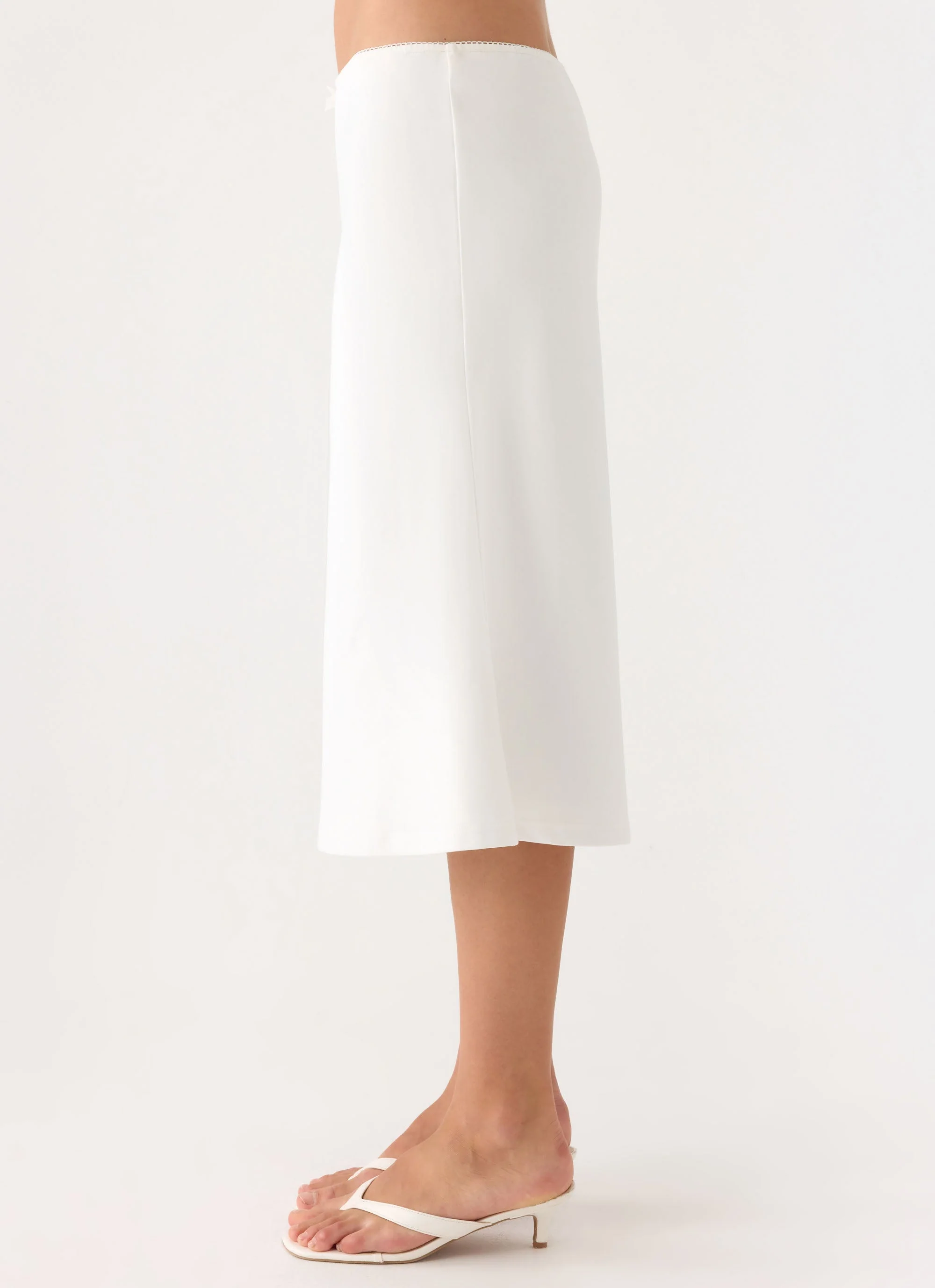 Marquas Midi Skirt - White
