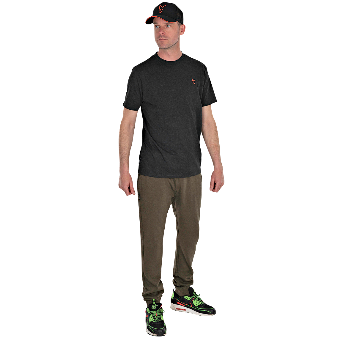 Fox Collection T-Shirt Men (Black\/Orange)