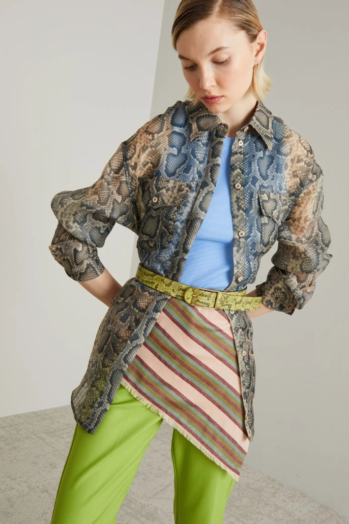 Cotton triangle scarf - PINK