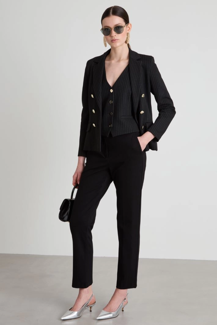 Slim-fit gilet - BLACK