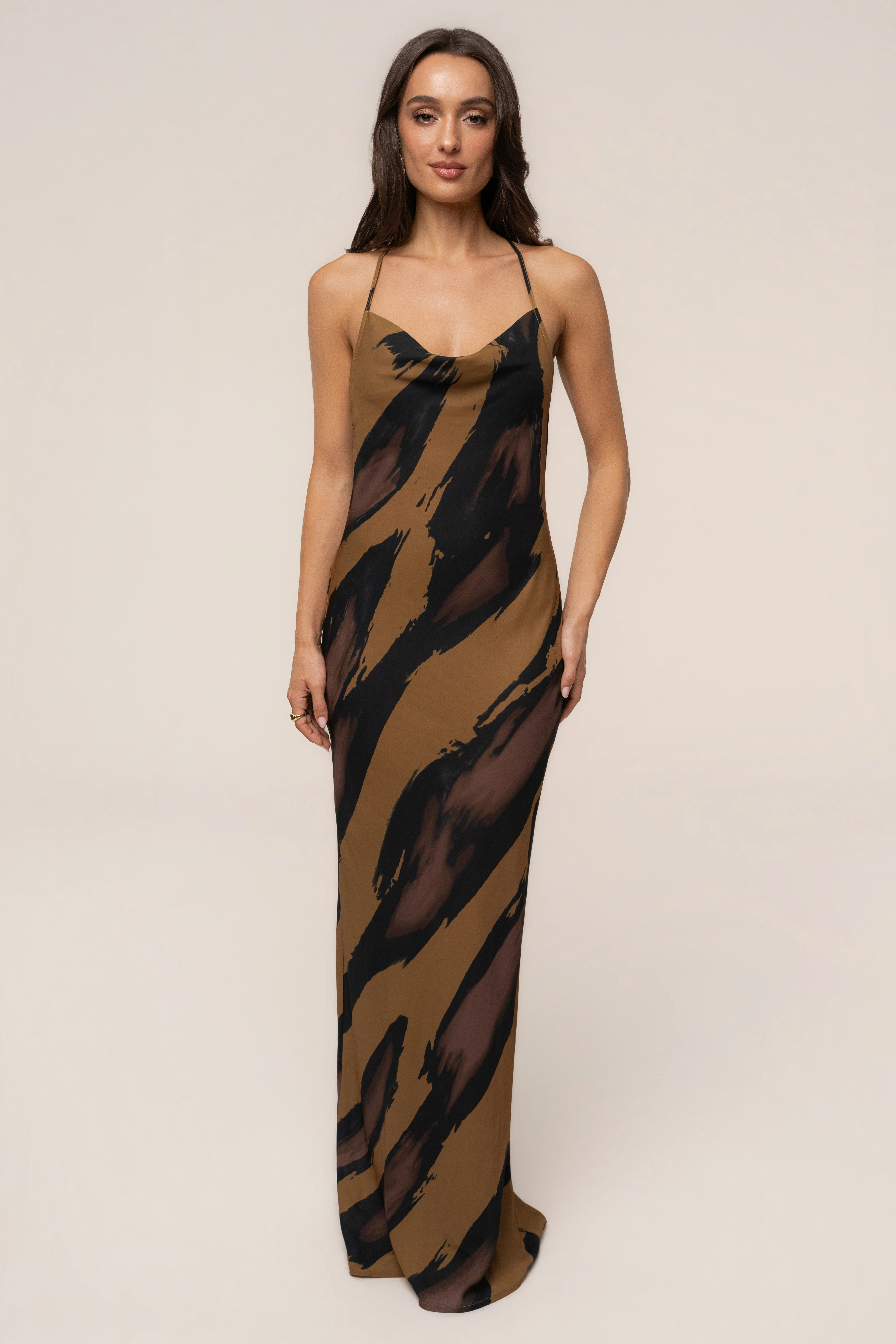 Gold Dusk Infinite Journey Maxi Dress