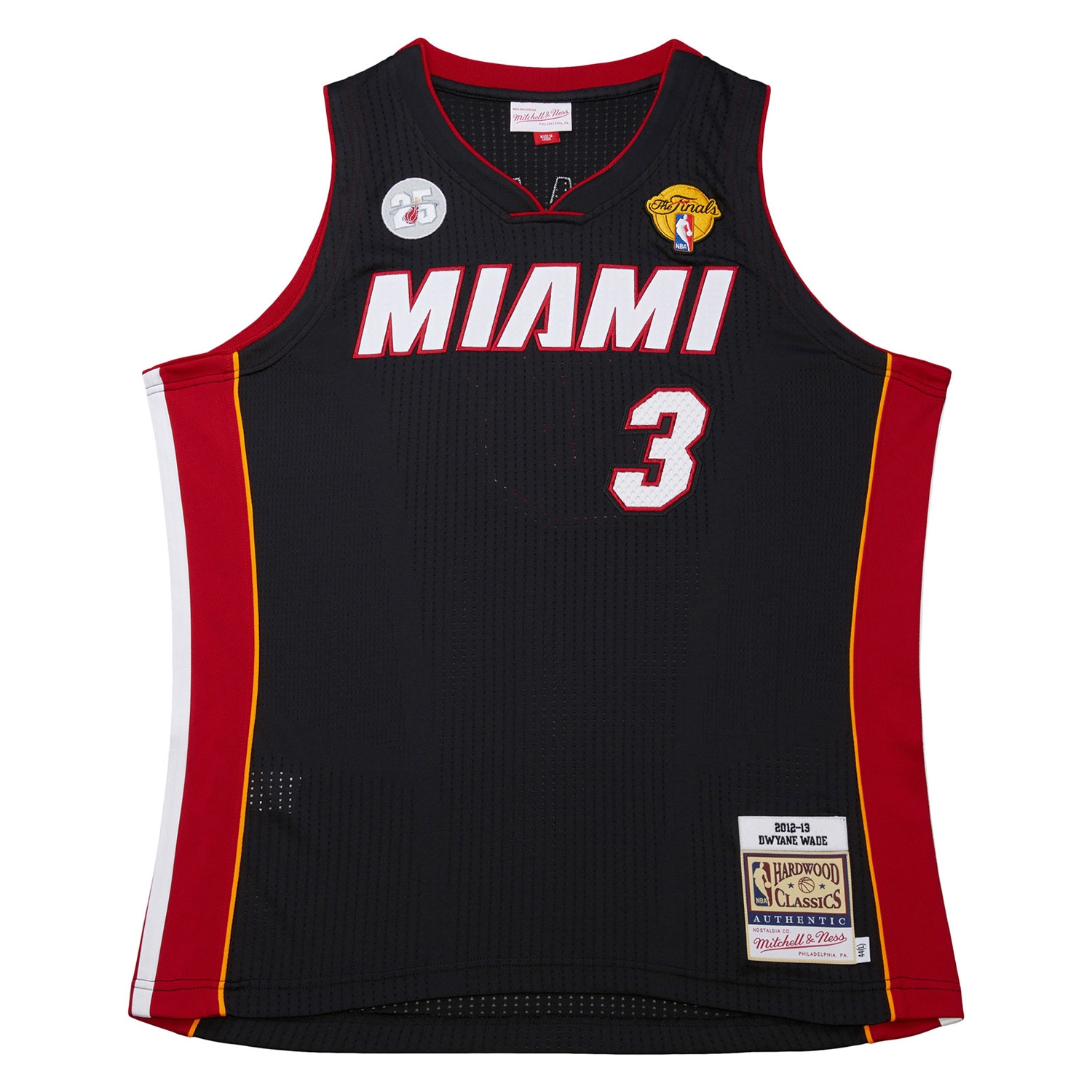 Dwyane Wade #3 Miami Heat 2012-13 Mitchell & Ness Authentic NBA Jersey Black