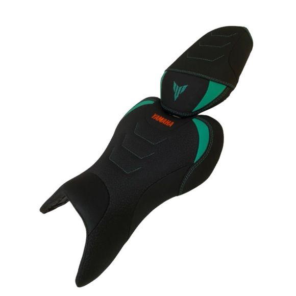 Selle confort Berry Sellerie CHRONOS Turquoise / Orange - Bleu / OrangeRef : BEY0003 / MT-07 18-22 ED CHRONOS 12-39-1TO