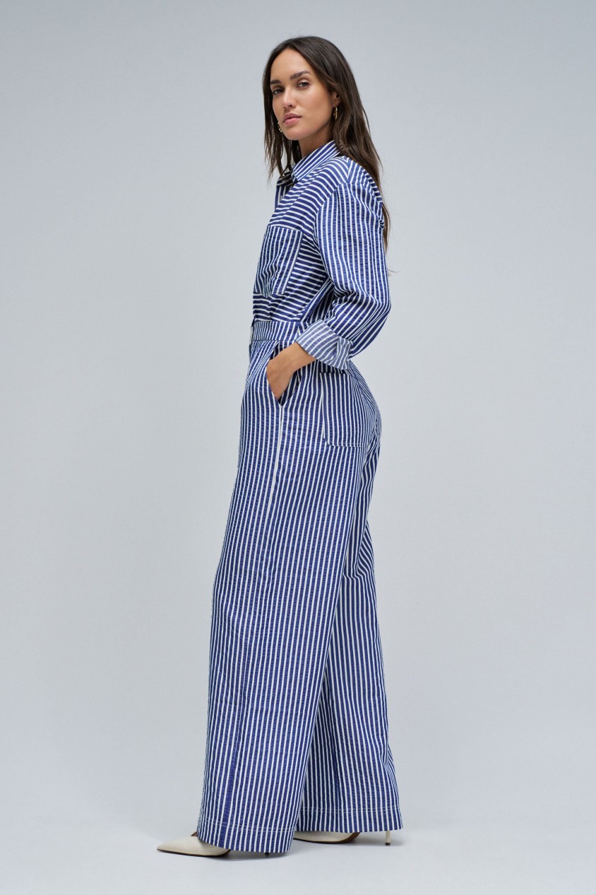 STRIPED JUMPSUIT