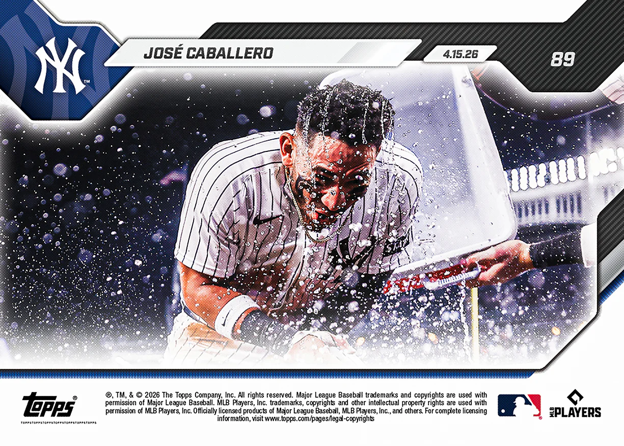 José Caballero - 2026 MLB Topps NOW® - Card 89 - PR: 384