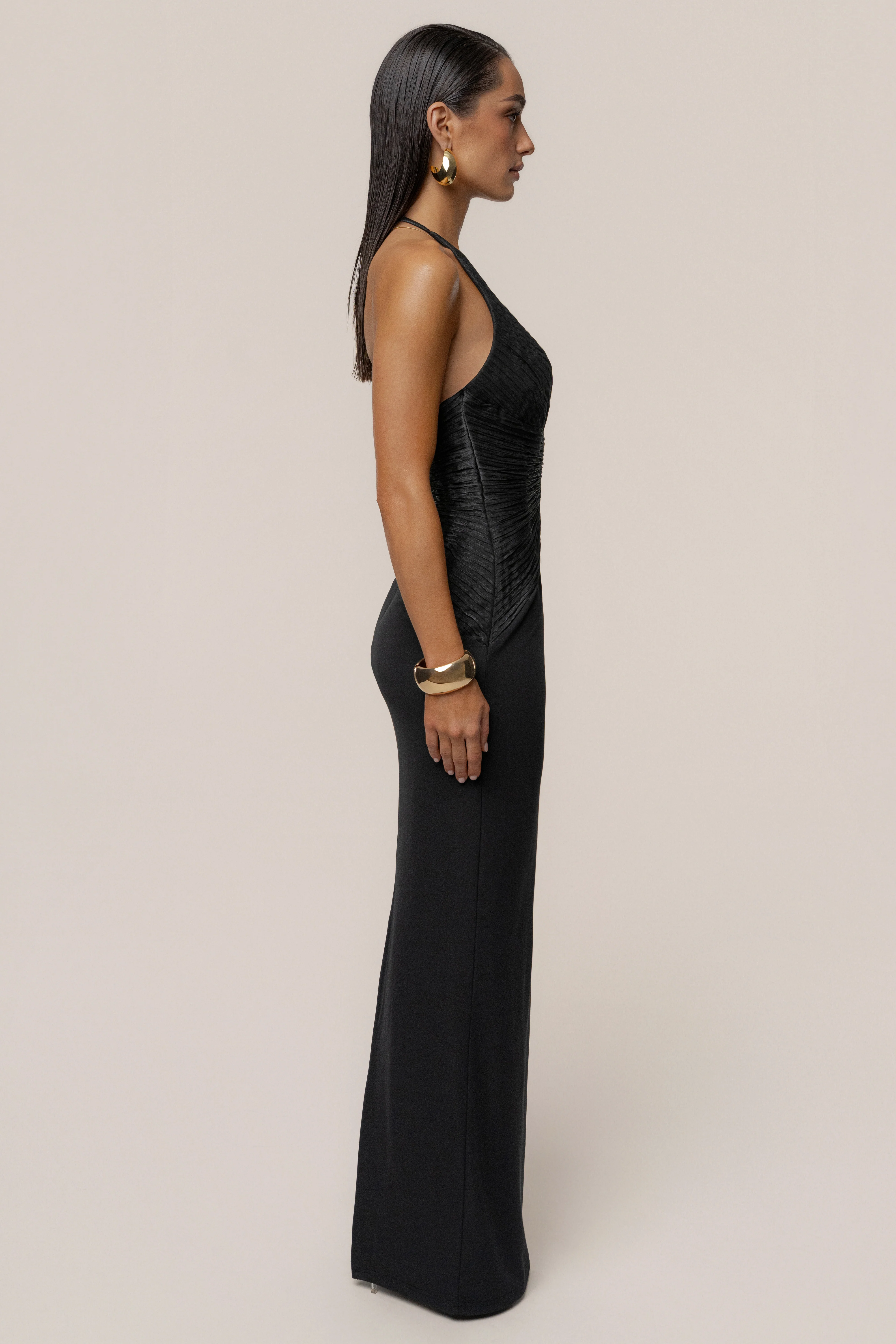 Black Enchanted Nights Maxi Dress