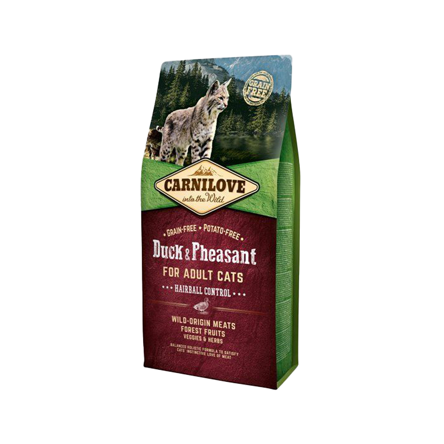 Carnilove Hairball Cat Food - Duck & Pheasant - 2 kg