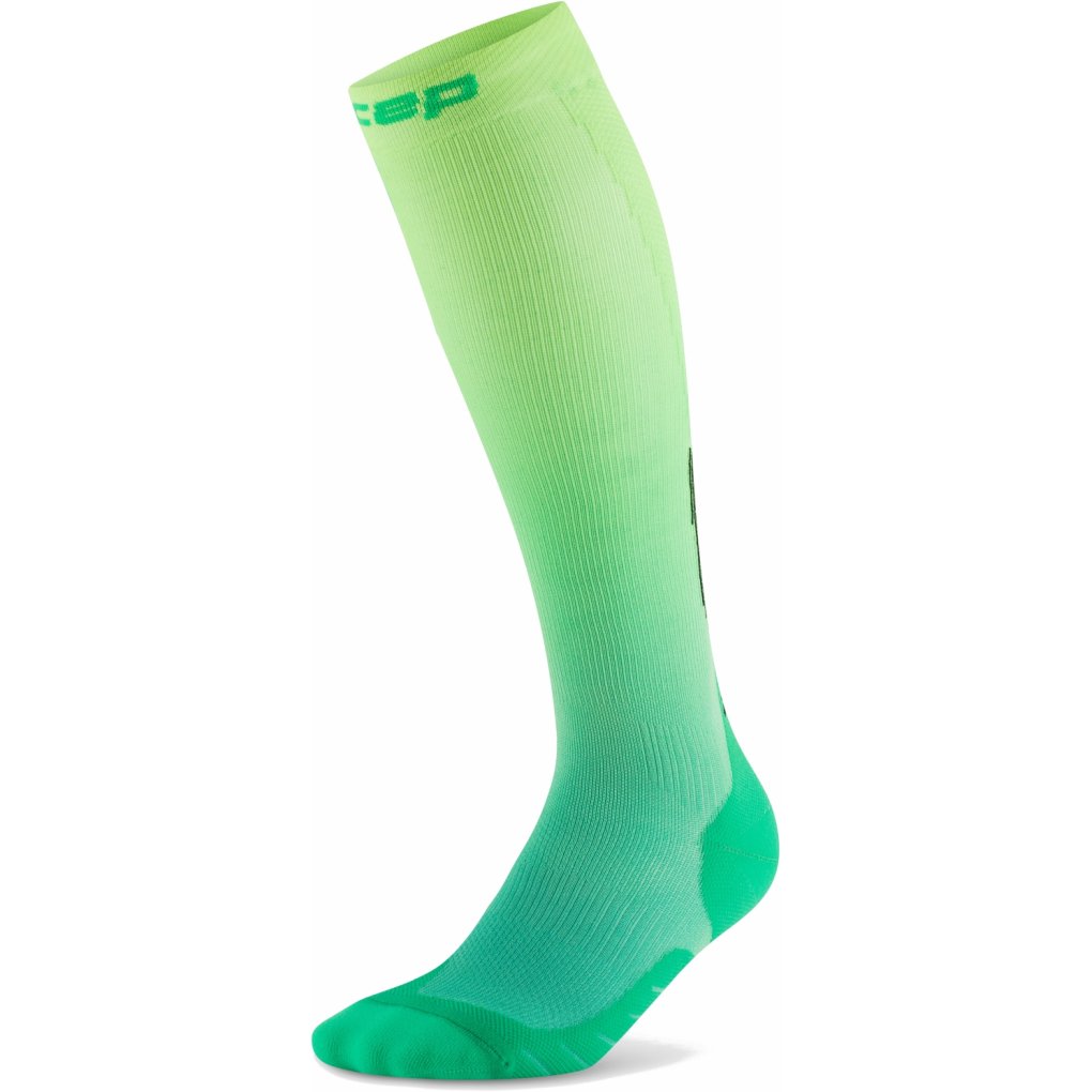 CEP Core Run Edt. Gradient Tall Compression Socks Men - green/lime fade