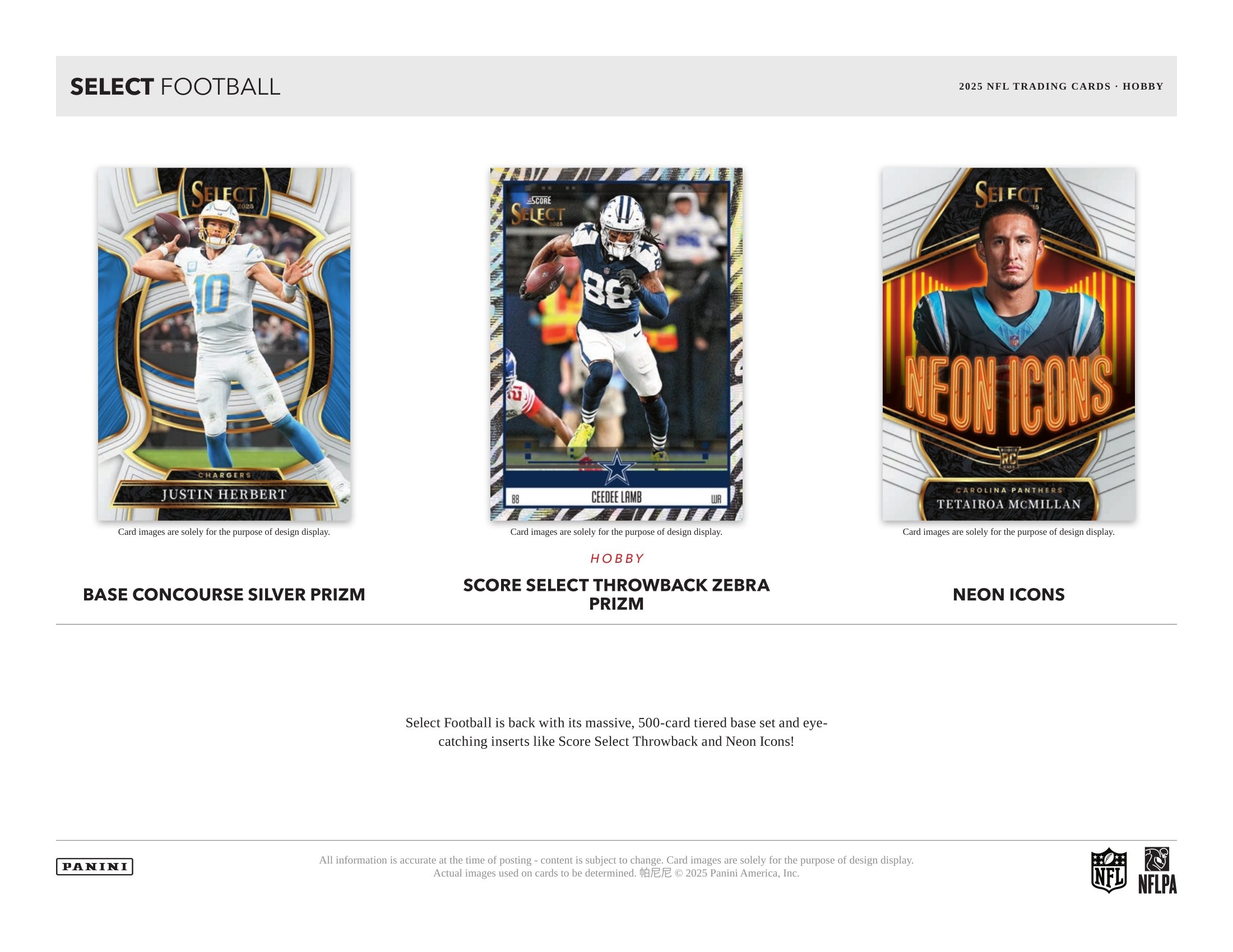 2025 Panini Select Football NFL Hobby Box