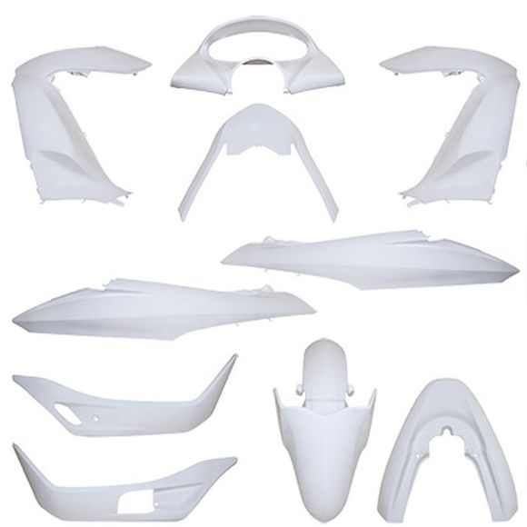 Kit carénage P2R blanc brillant (11 pièces) maxi-scooter - BlancRef : 20802