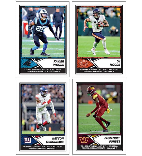 Panini NFL 2024 Stickers & Cards - 1 Box (=50 Packets)