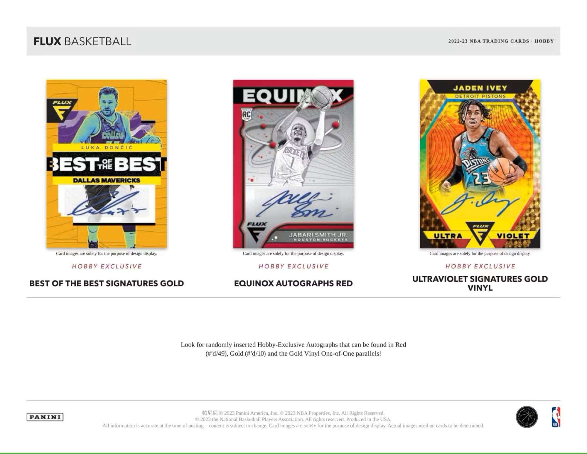 2022/23 Panini Flux Basketball Hobby Box NBA