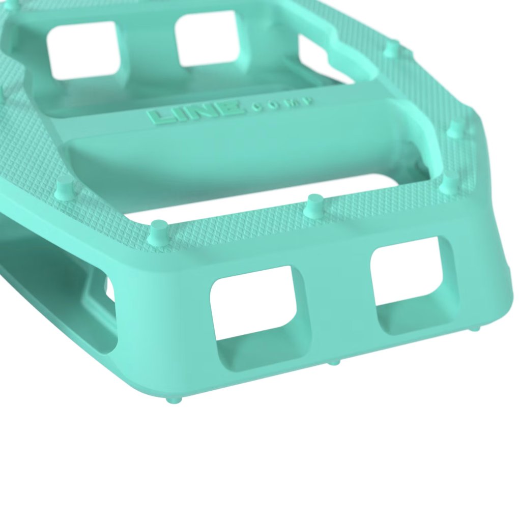 Trek Line Comp Flat Pedals - miami green