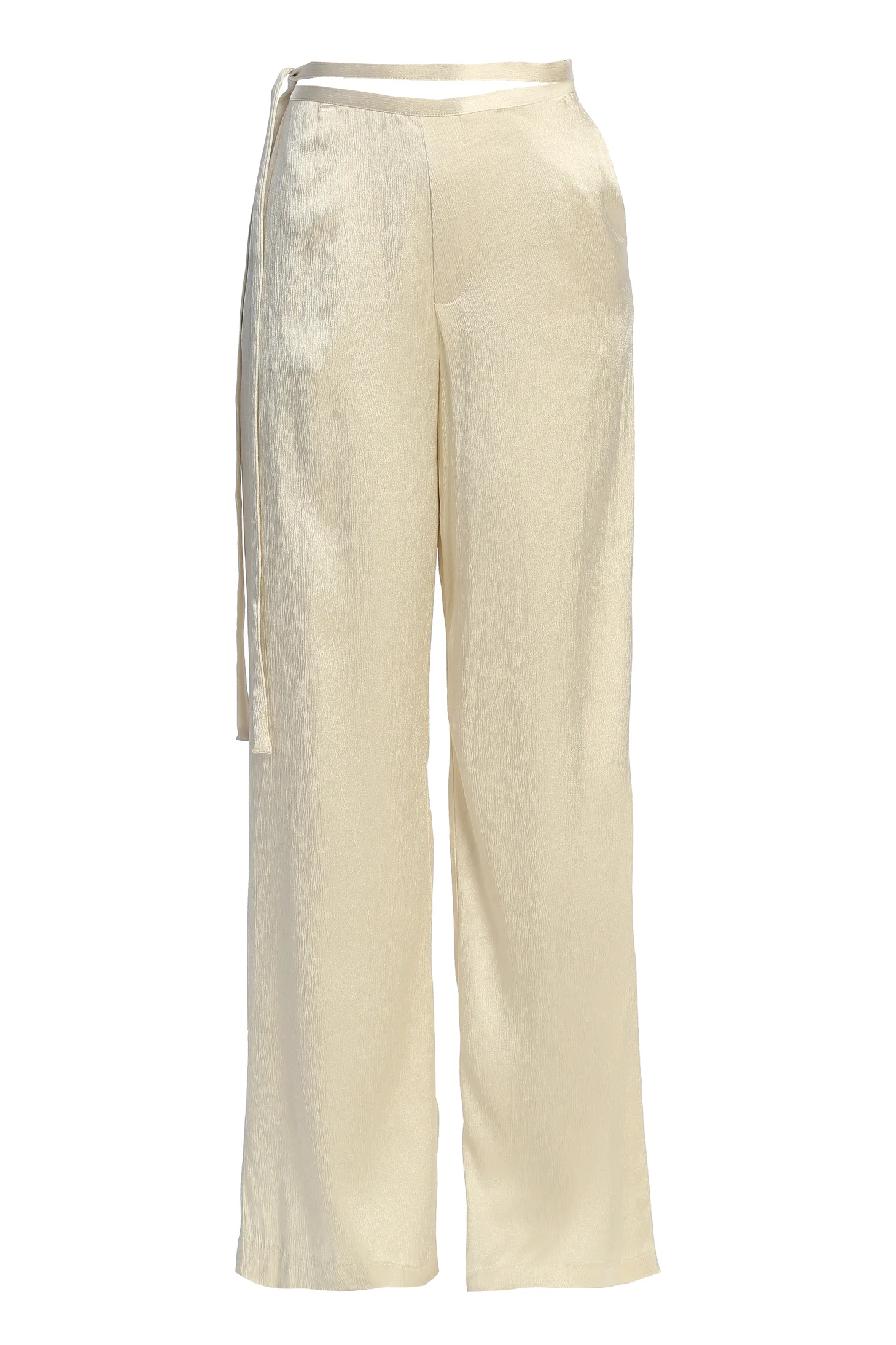 Champagne Deserae Satin Pants