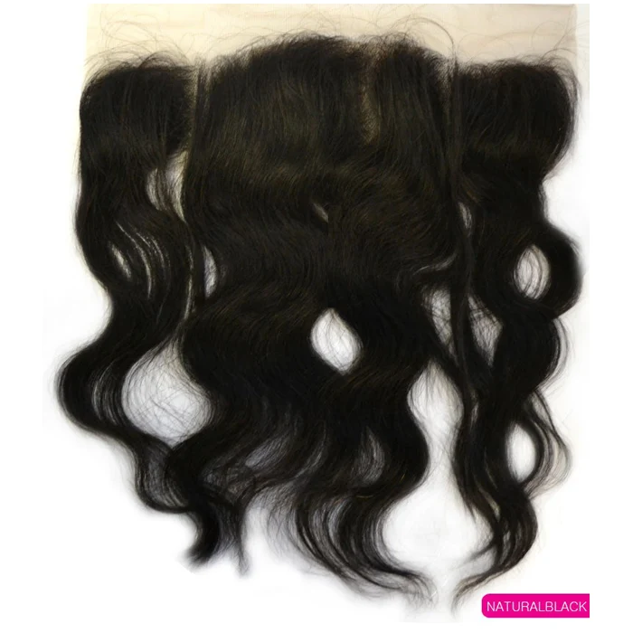 Janet Collection 100% Natural Virgin Remy Human Hair 12x4 Lace Closure - NATURAL 14