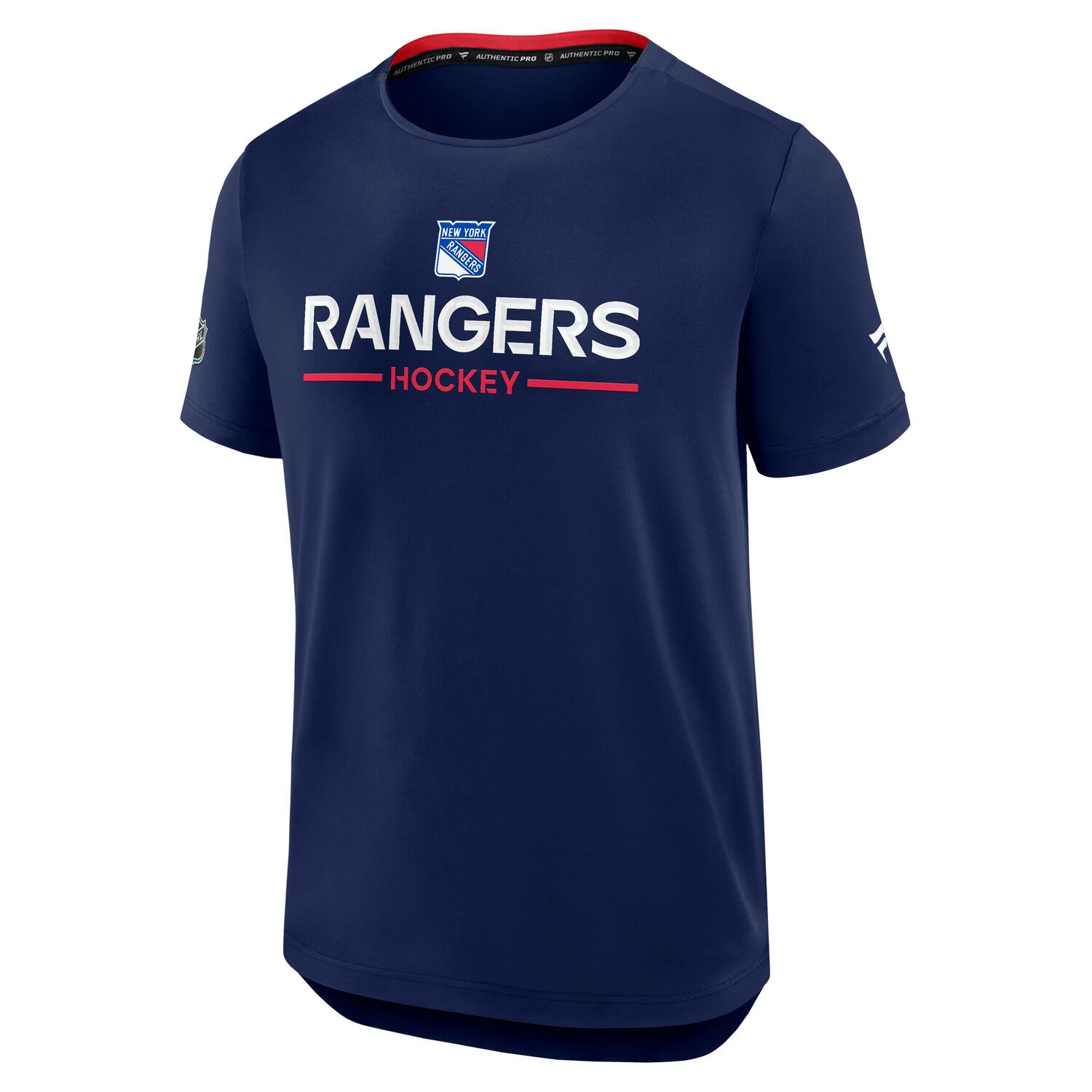 New York Rangers 2025/26 Authentic Pro Rink Tech NHL T-Shirt Navy