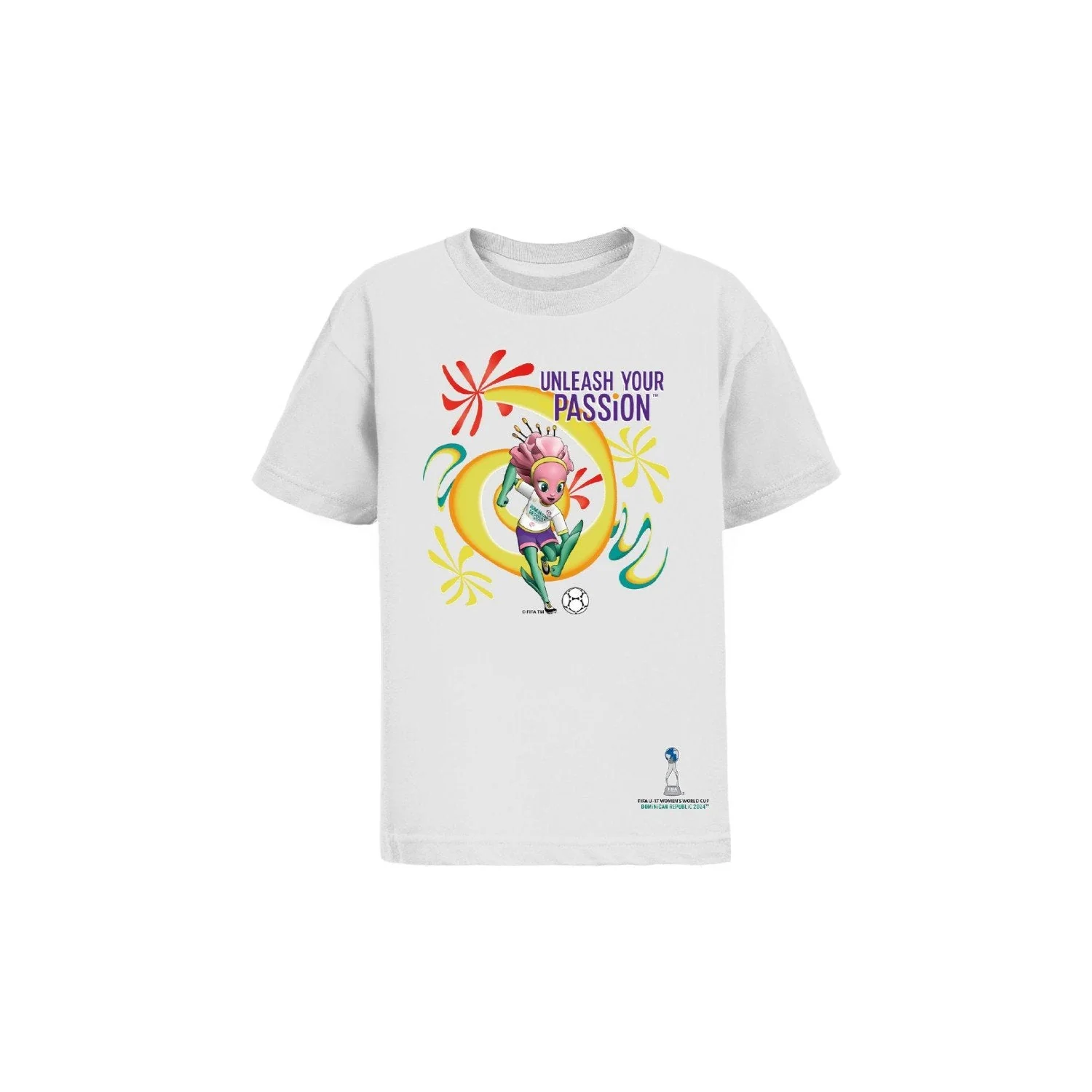 World football competition U-17 Women's World Cup Dominican Republic 2024™ TAN√ç™ Mascot T-Shirt - Youth