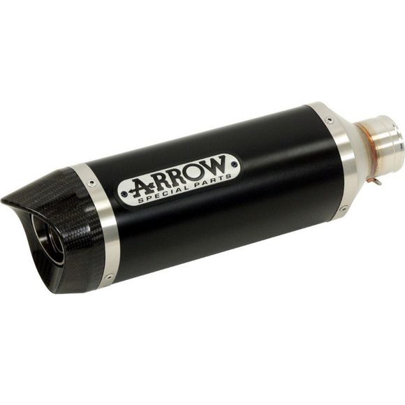 Ligne Complète Arrow Alu dark Street thunder embout carboneYAMAHA 125 YZF-R125 (RE06) - 2008 - 2013Ref : 51503AKN / CMB51503AKN+51003KZ