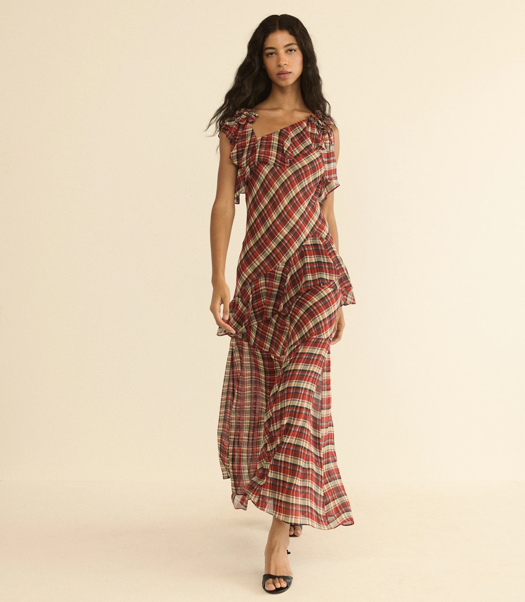 Fernanda Maxi Dress - Rosemere Plaid