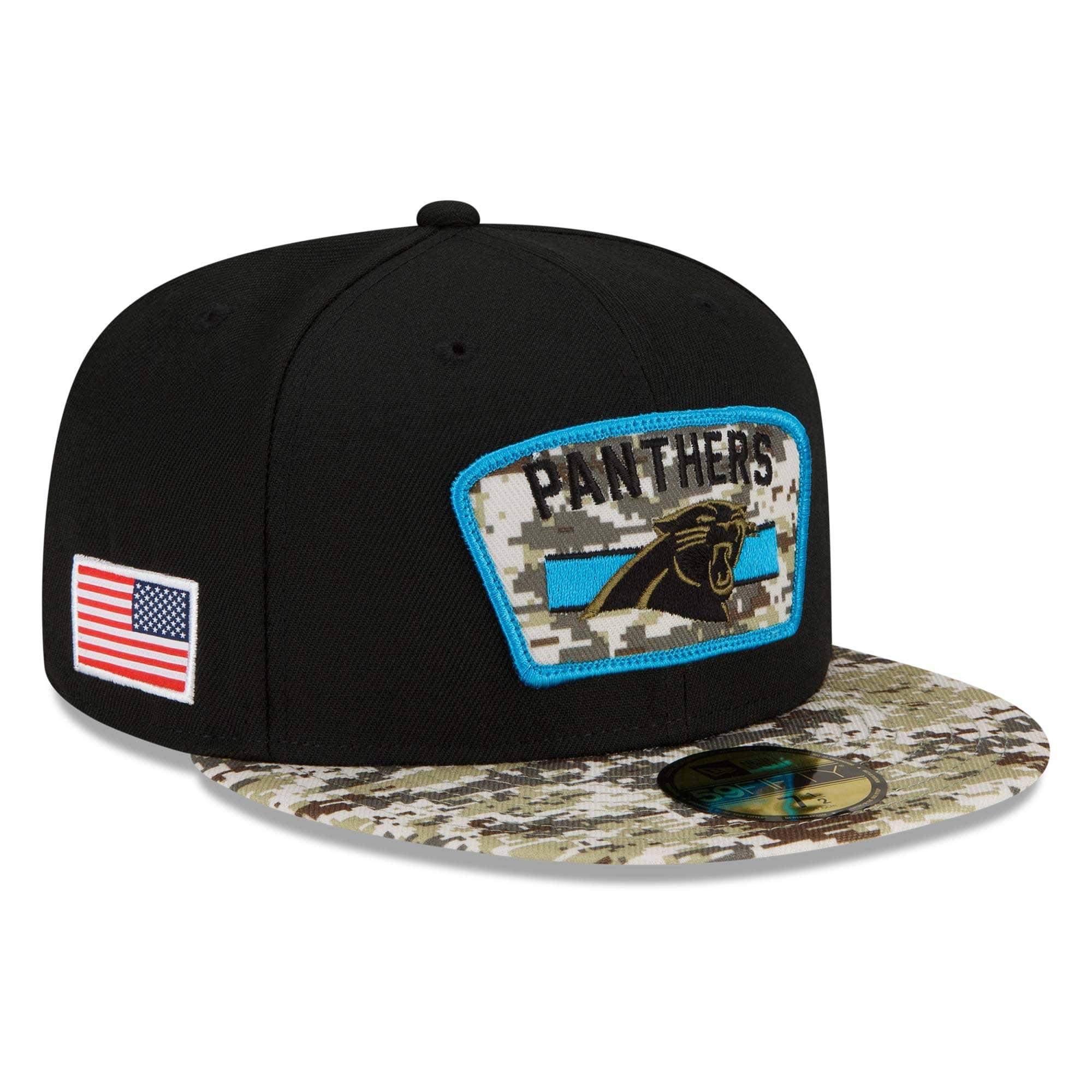 Carolina Panthers 2021 NFL On-Field Salute to Service New Era 59FIFTY Fitted Cap