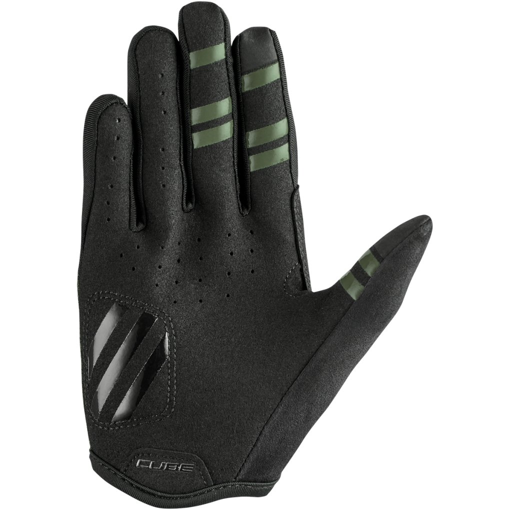 CUBE ROOKIE Gravity TM Long Finger Gloves Kids - reed green