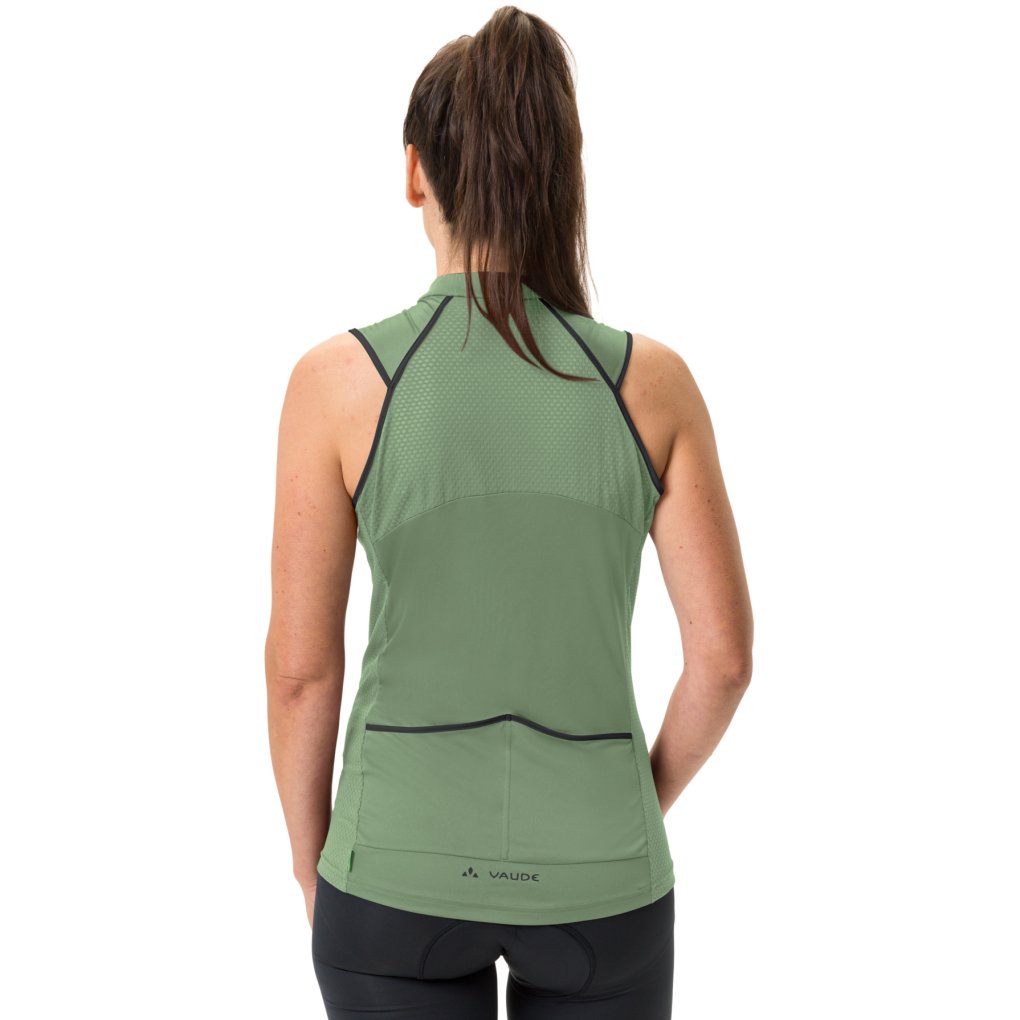 Vaude Posta Full Zip Tricot Sleeveless Women - willow green