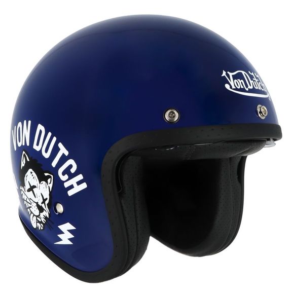 Helstons VON DUTCH LOGO jet helmet - BlueRef: HS1347