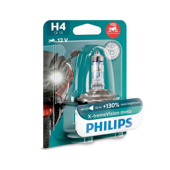 Ampoule Philips X-TREME VISION MOTO H4 12V UniverselRef : 20123426