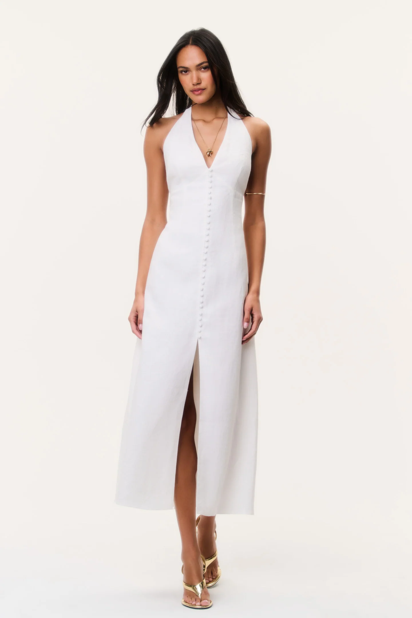 Lovis Linen Halter Maxi Dress