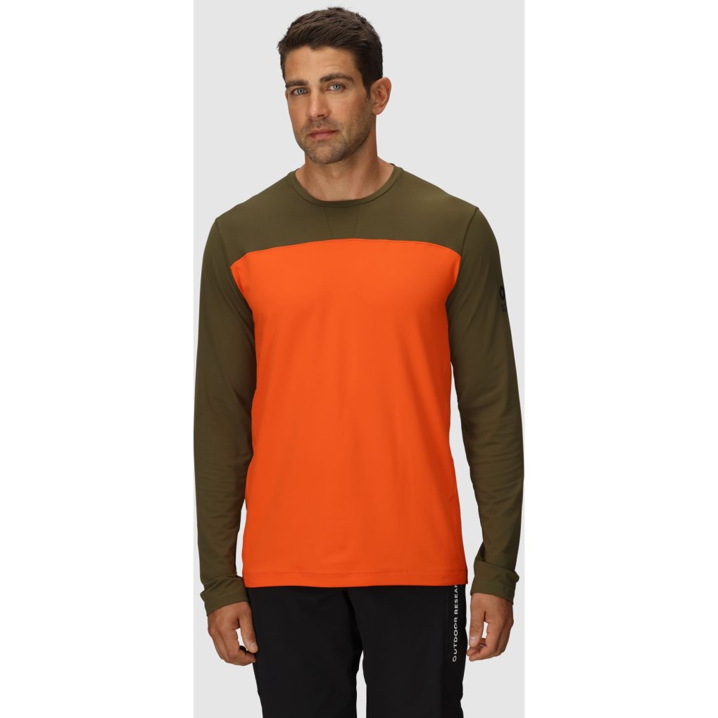 Outdoor Research Freewheel MTB Long Sleeve Jersey Men - dark olive/spice