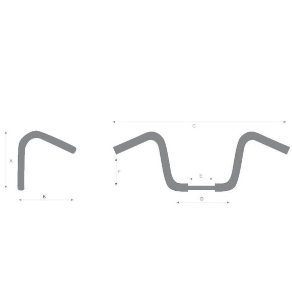 Highway Hawk The Boss 25 mm Handlebar for Harley Davidson Universal - GrayRef: HIG0095