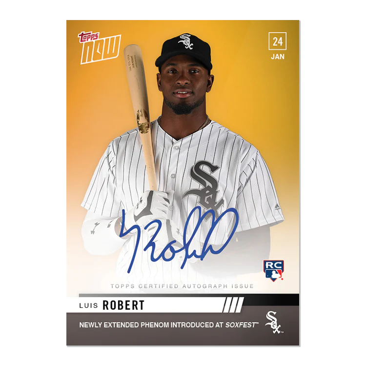 On-Card Auto # to 1 - Luis Robert - MLB TOPPS NOW® Card OS60F