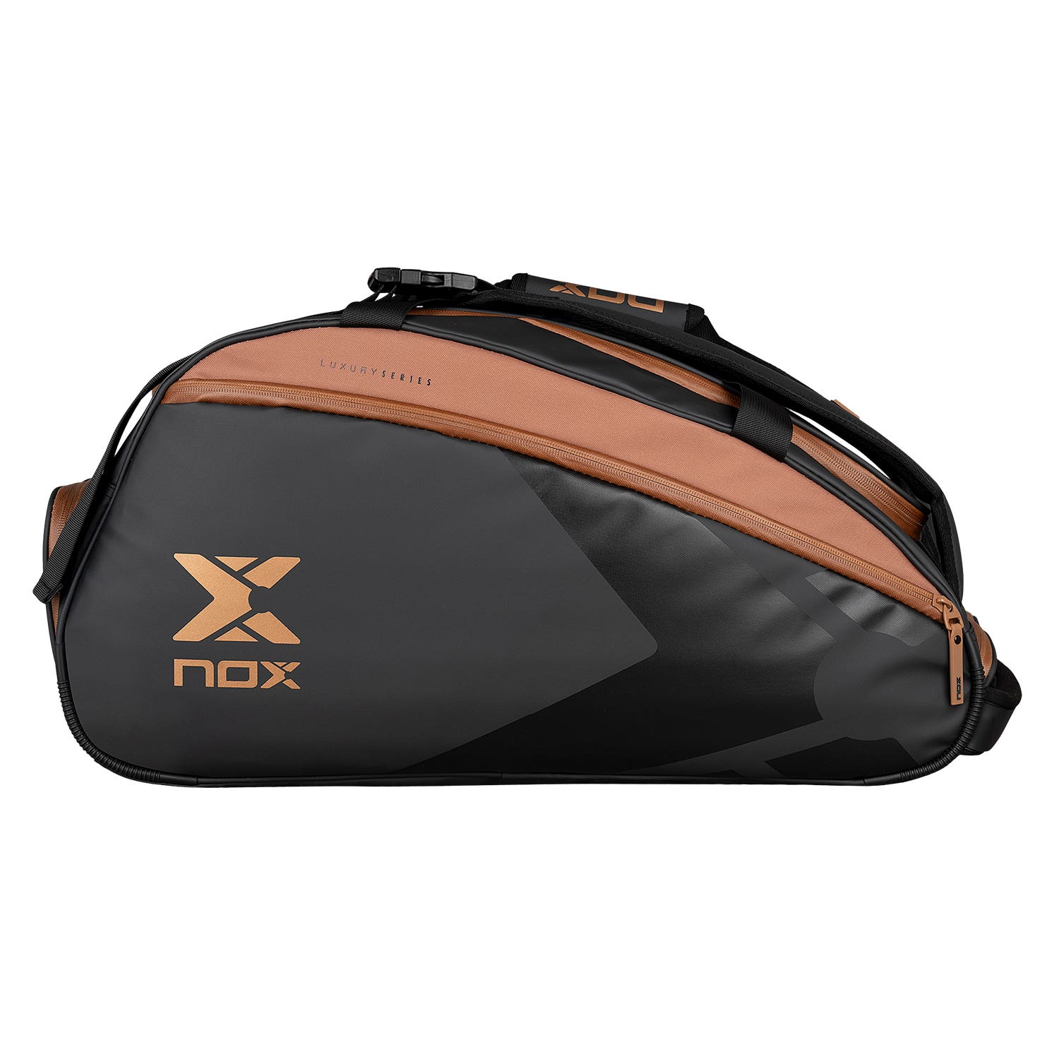 NOX LUXURY OPEN SERIES PADELBAG BLACK BROWN BPOPENBLBR