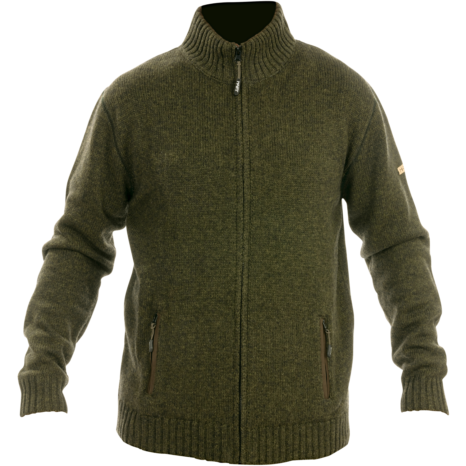 Nevis-FZ Cardigan Men (Dark Olive)