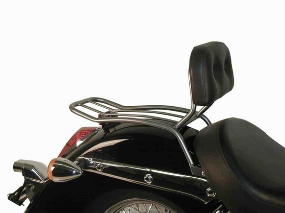 Porte Bagage Hepco & Becker Solorack avec dosseret - chromeHONDA 750 VT 750 SHADOW - 2004 - 2007Ref : HBE05463A / 611118 00 02