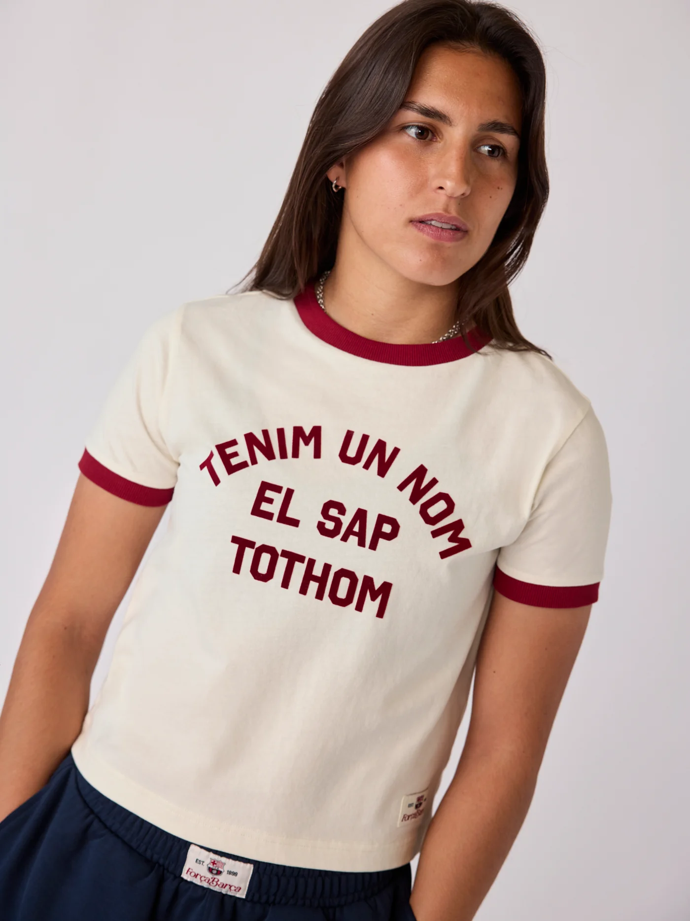 T-Shirt Women Ecru Core Barça