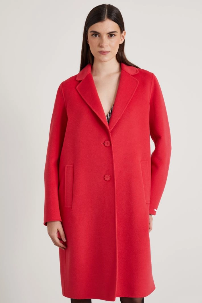 Single-breasted coat - RED