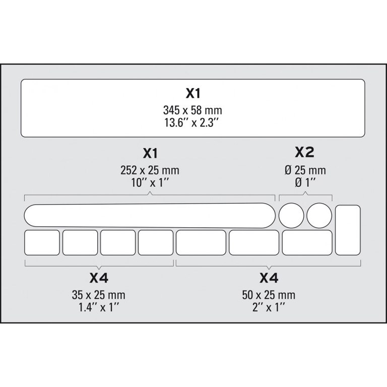 Zéfal Frame Safety Sticker Skin Armor Set M - clear