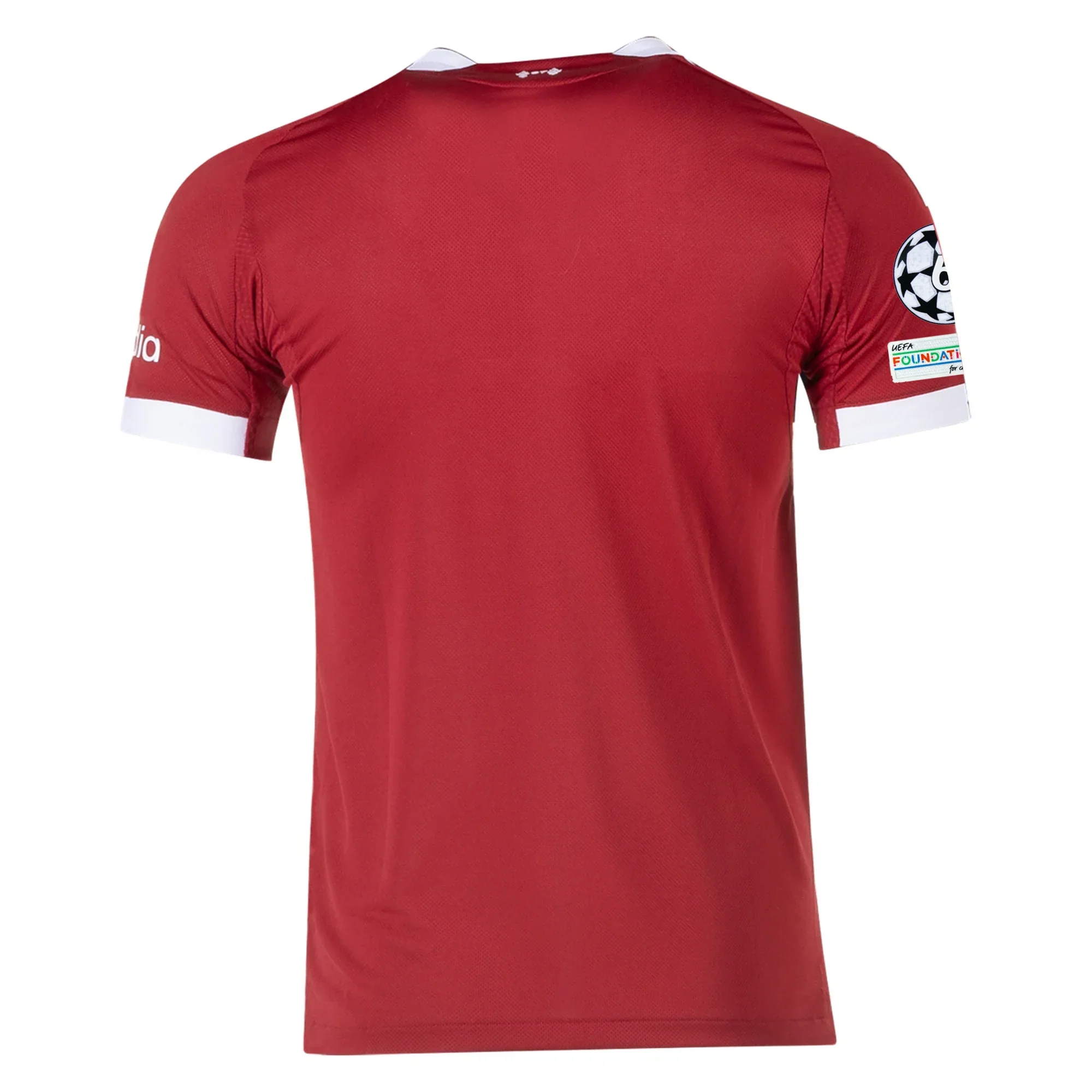 Men's Liverpool FC Authentic Home Jersey 25/26 w/ Champions League Patches (Strawberry Red)