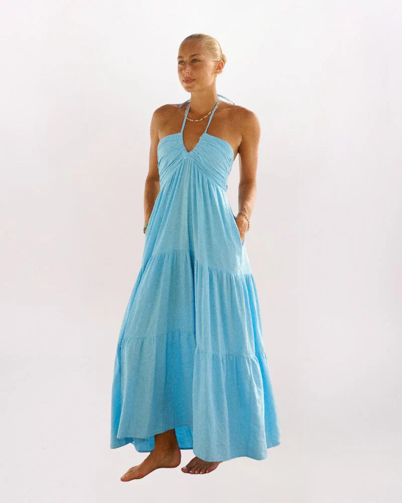 HALTER MAXI DRESS