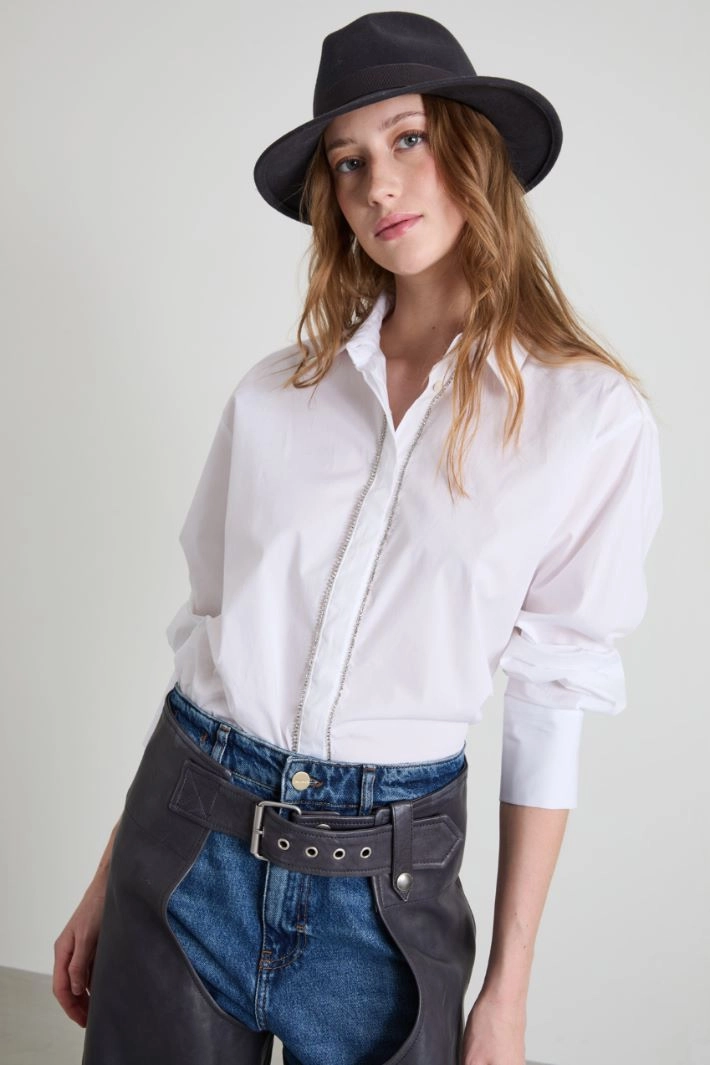 Wool felt fedora - ANTHRACITE