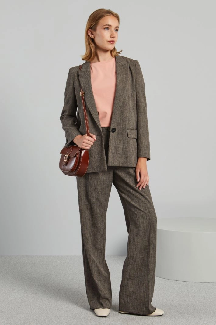 Stretch cotton T-shirt - PASTEL PINK