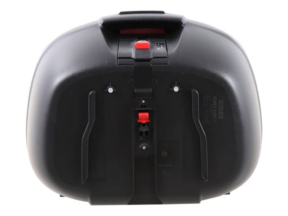 Top case Hepco & Becker Journey 50 - capot argenté - avec support - noir UniverselRef : HBE05428A / 610087 00 09