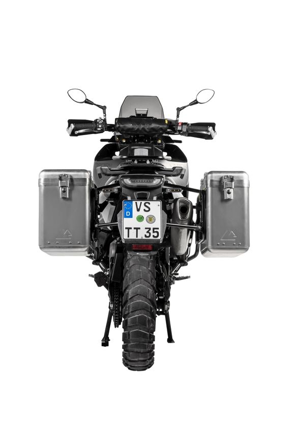Touratech ZEGA Mundo 31/38 suitcase - Black support included - AluminumRef: Trt01151A / 01-414-6180-0