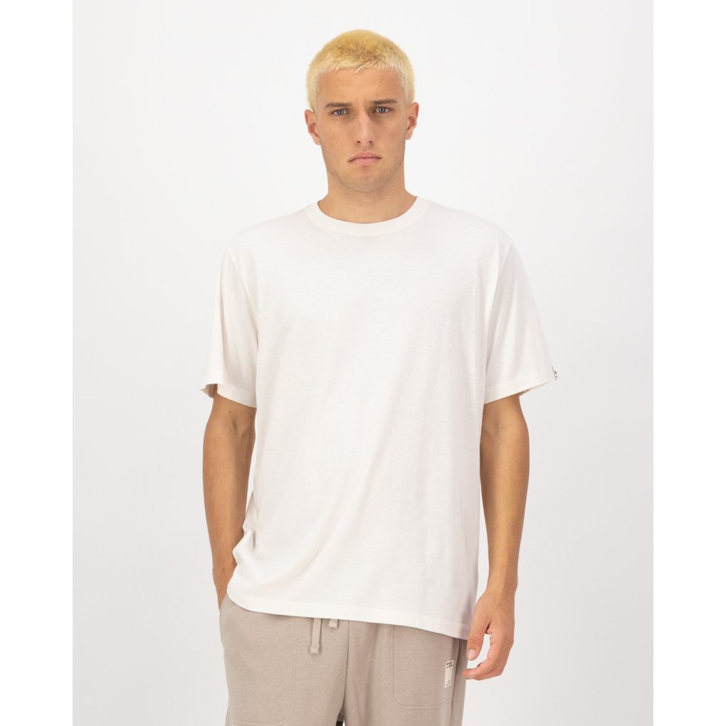 Mons Royale Yonder Merino Organic Cotton T-Shirt Men - vintage white