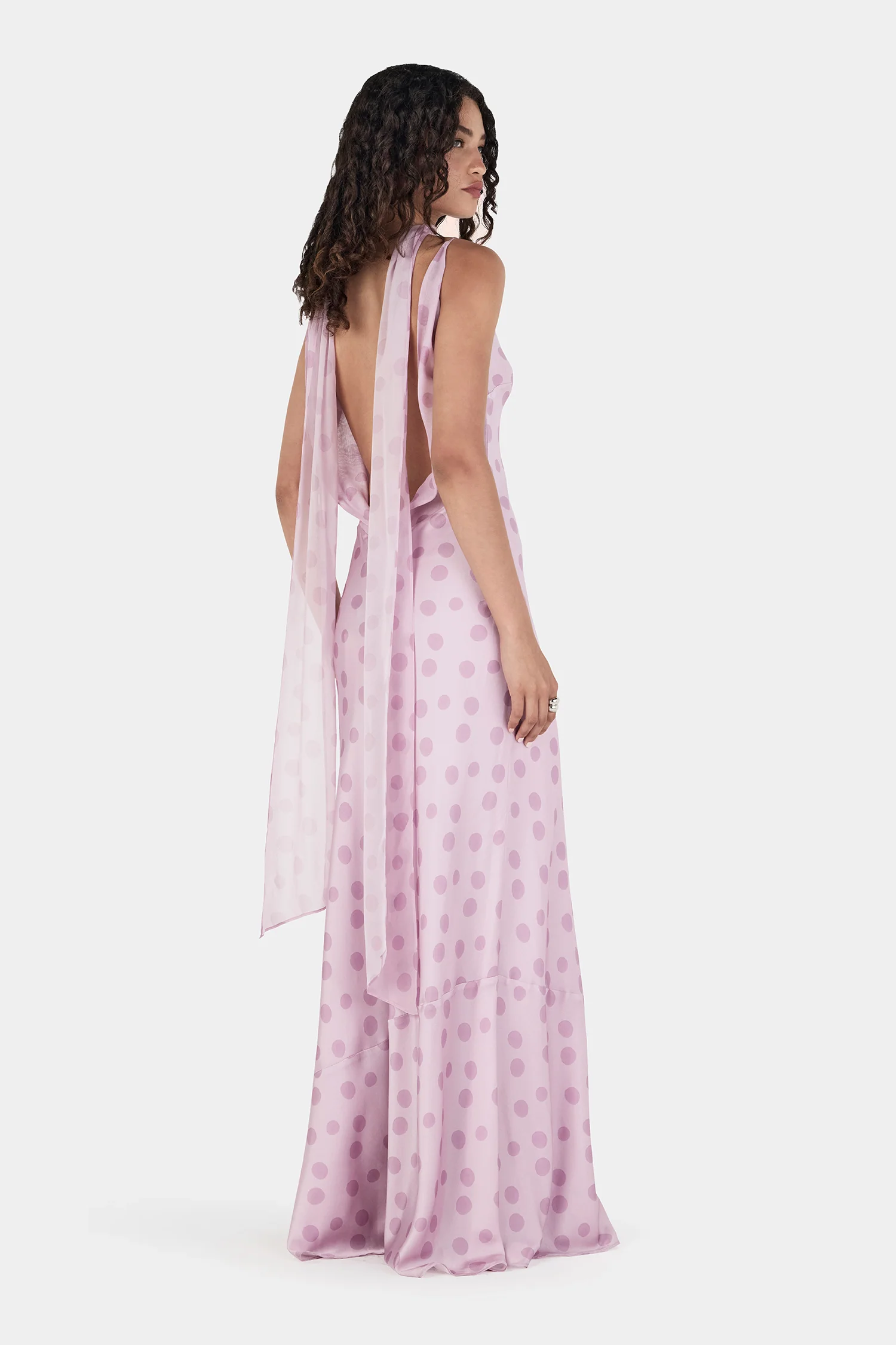 Hayley Dress Light Pink Spot