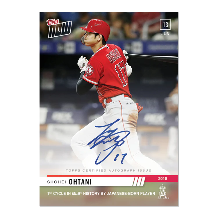 On-Card Autograph # to 99 - Shohei Ohtani - MLB TOPPS NOW® Card 371A